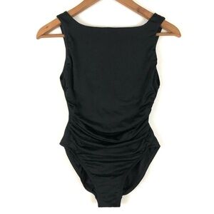 Vintage Miraclesuit Elegant Black One-Piece Swimsuit